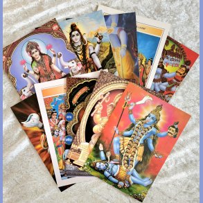 Unikke postkort med Indiske guder