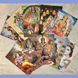 10 stk. unikke indiske postkort